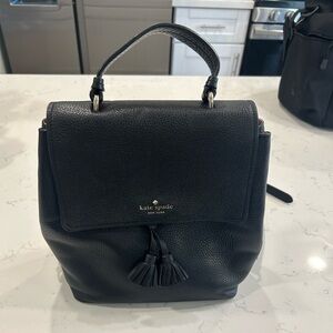 Black Kate spade leather backpack